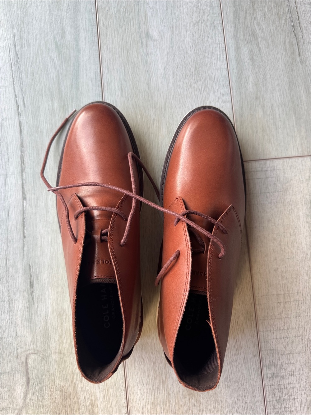 Cole Haan Men's Chestnut Leather Chukka Boots
